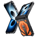 For Samsung Galaxy Z Flip8 / Z Flip7 5G Case Kickstand Hinge Protection Rugged PC + TPU Phone Cover