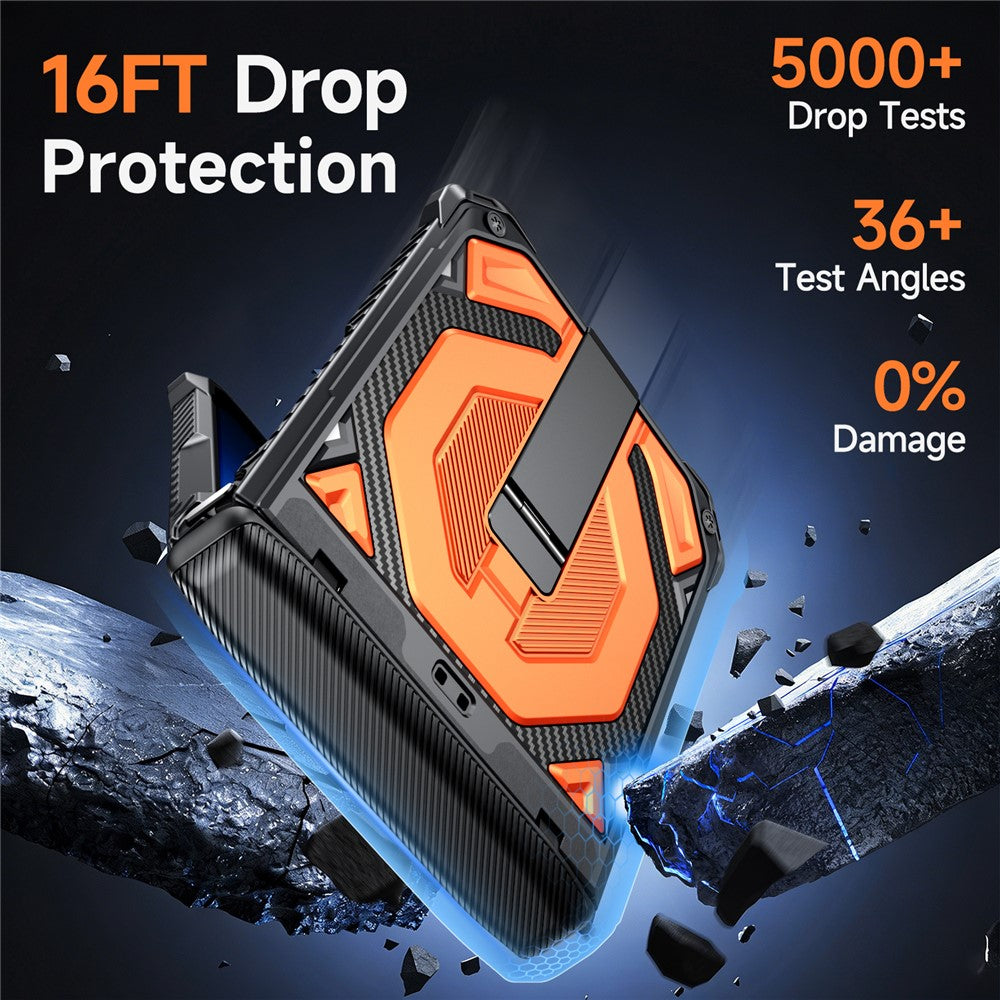 For Samsung Galaxy Z Flip8 / Z Flip7 5G Case Kickstand Hinge Protection Rugged PC + TPU Phone Cover