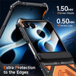 For Samsung Galaxy Z Flip8 / Z Flip7 5G Case Kickstand Hinge Protection Rugged PC + TPU Phone Cover