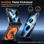 For Samsung Galaxy Z Flip8 / Z Flip7 5G Case Kickstand Hinge Protection Rugged PC + TPU Phone Cover