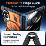 For Samsung Galaxy Z Fold8 Case Kickstand Hinge Protection Rugged PC + TPU Phone Cover