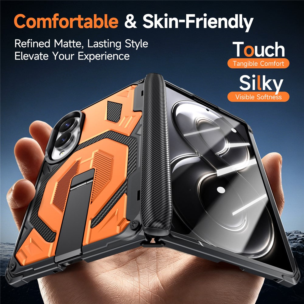 For Samsung Galaxy Z Fold8 Case Kickstand Hinge Protection Rugged PC + TPU Phone Cover