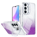 Til Samsung Galaxy A27 5G Magnetisk Etui Gradient Glitter Stødsikkert TPU PC Telefoncover