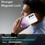 Til Samsung Galaxy A27 5G Magnetisk Etui Gradient Glitter Stødsikkert TPU PC Telefoncover