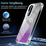 Til Samsung Galaxy A27 5G Magnetisk Etui Gradient Glitter Stødsikkert TPU PC Telefoncover