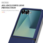 For Samsung Galaxy Z Flip8 Case PC + TPU Phone Cover with Rotatable Ring Holder