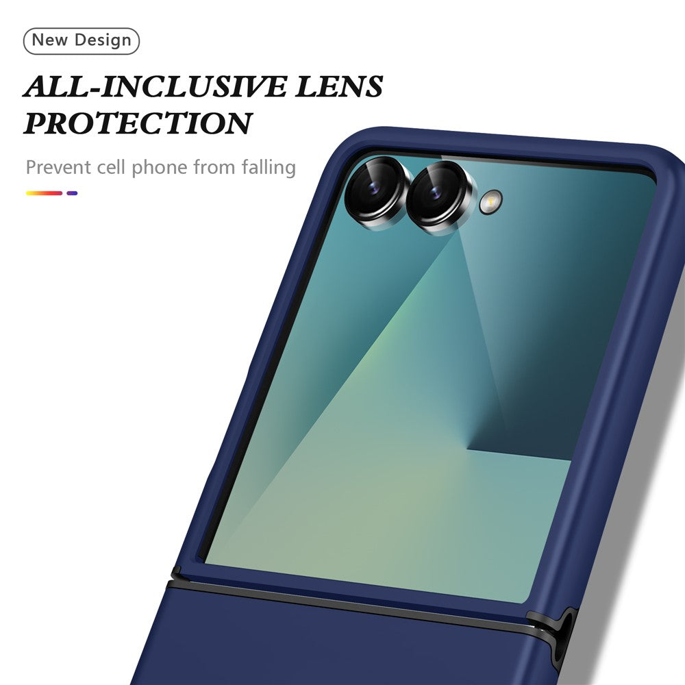 For Samsung Galaxy Z Flip8 Case PC + TPU Phone Cover with Rotatable Ring Holder