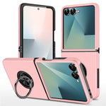 For Samsung Galaxy Z Flip8 Case PC + TPU Phone Cover with Rotatable Ring Holder