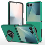 For Samsung Galaxy Z Flip8 Case PC + TPU Phone Cover with Rotatable Ring Holder