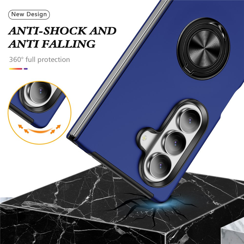 Til Samsung Galaxy Z Fold8 Ultra Cover PC + TPU Telefoncover med Drejelig Ringholder