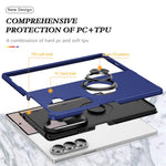 Til Samsung Galaxy Z Fold8 Ultra Cover PC + TPU Telefoncover med Drejelig Ringholder