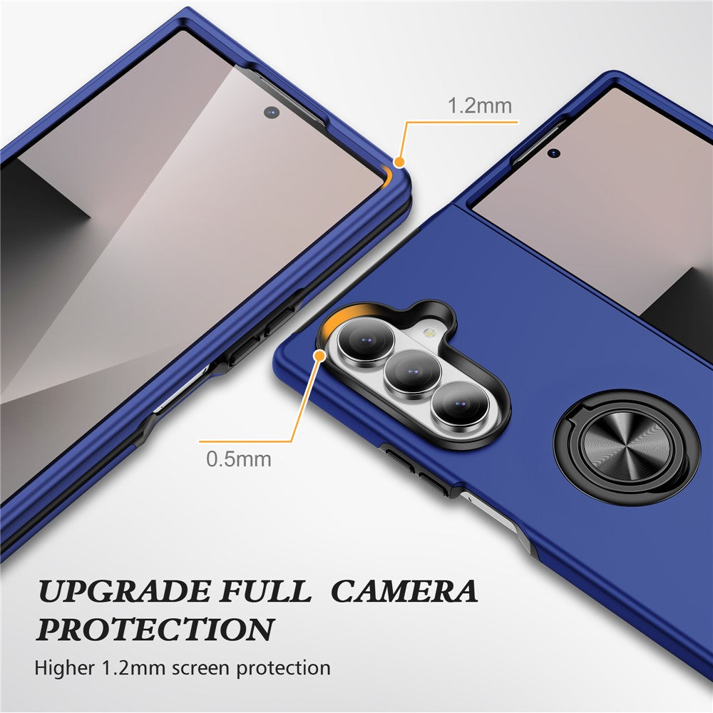 Til Samsung Galaxy Z Fold8 Ultra Cover PC + TPU Telefoncover med Drejelig Ringholder