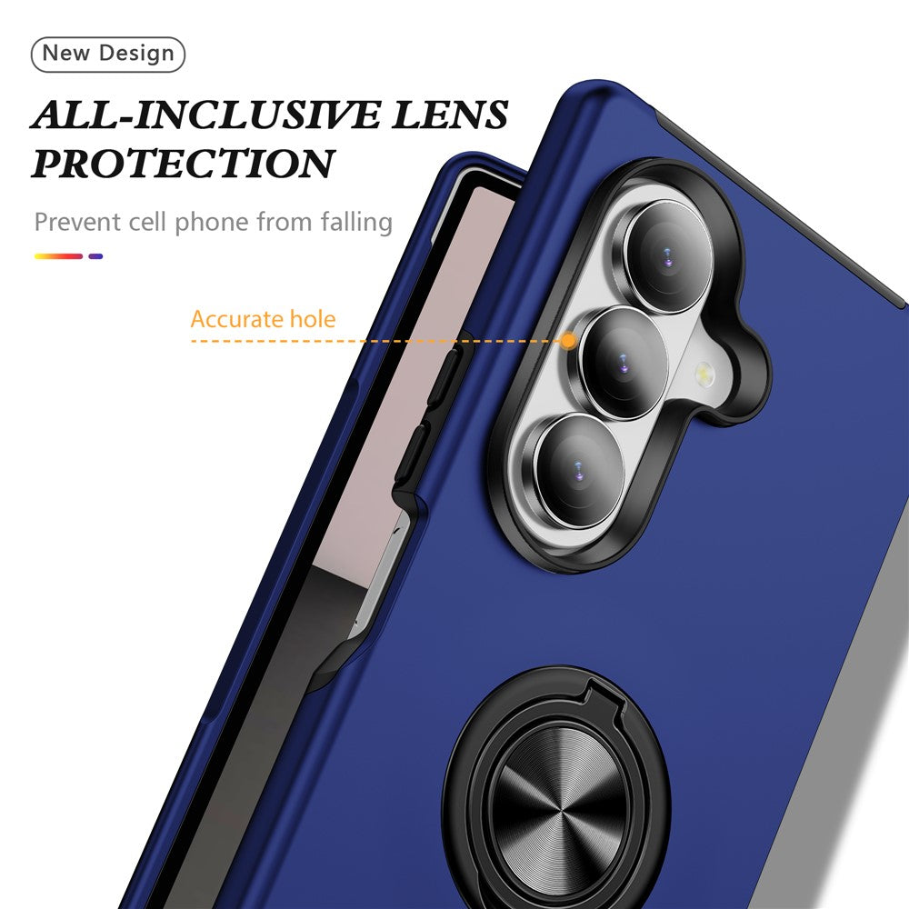 Til Samsung Galaxy Z Fold8 Ultra Cover PC + TPU Telefoncover med Drejelig Ringholder