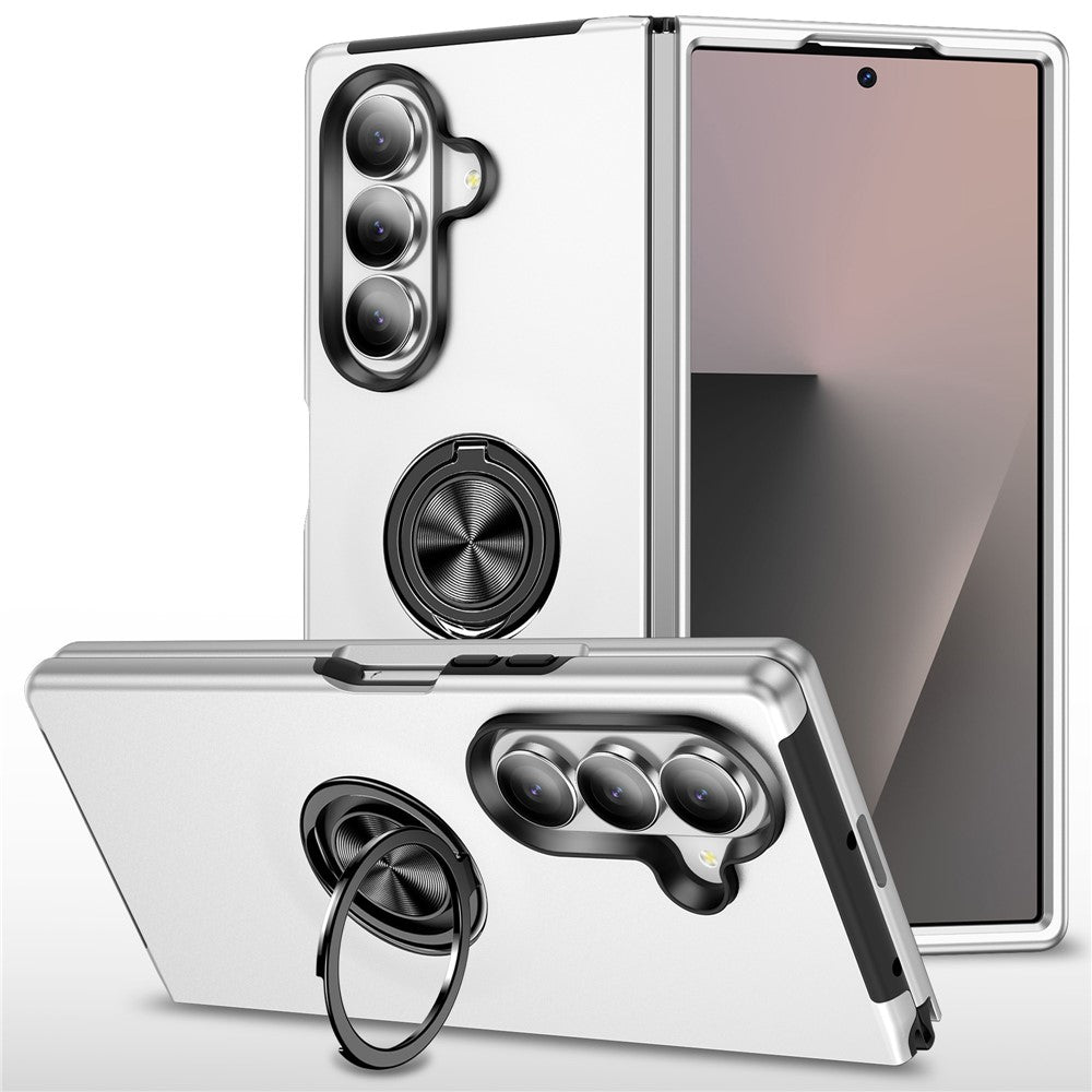 Til Samsung Galaxy Z Fold8 Ultra Cover PC + TPU Telefoncover med Drejelig Ringholder