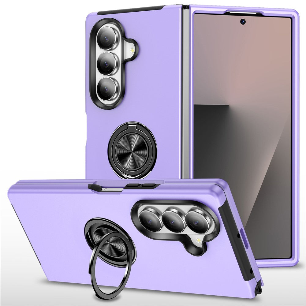 Til Samsung Galaxy Z Fold8 Ultra Cover PC + TPU Telefoncover med Drejelig Ringholder