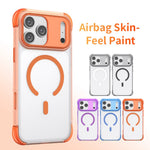 For iPhone 18 Pro / 17 Pro Magnetic Case Skin-touch PC + TPU Airbag Protection Phone Cover