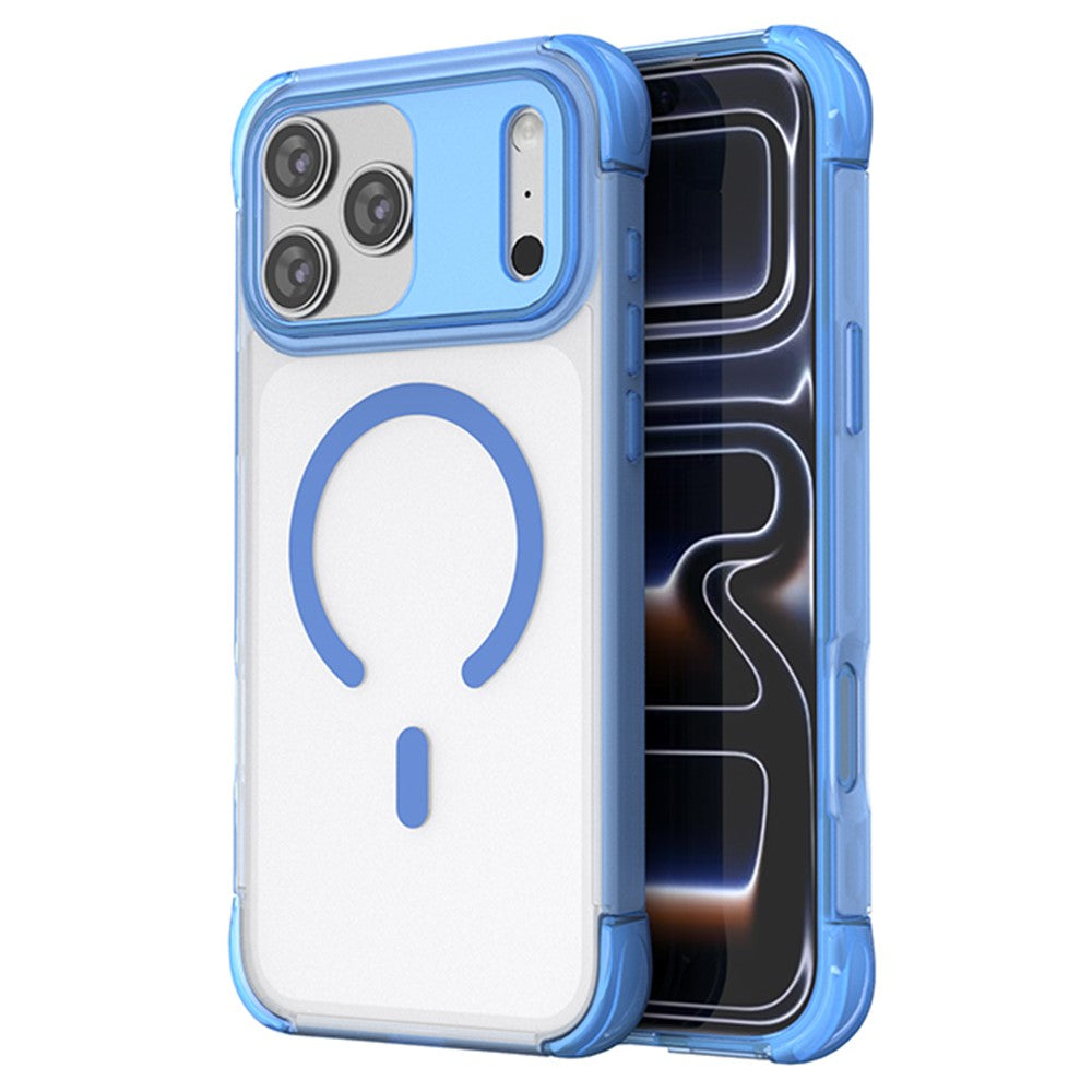 For iPhone 18 Pro / 17 Pro Magnetic Case Skin-touch PC + TPU Airbag Protection Phone Cover