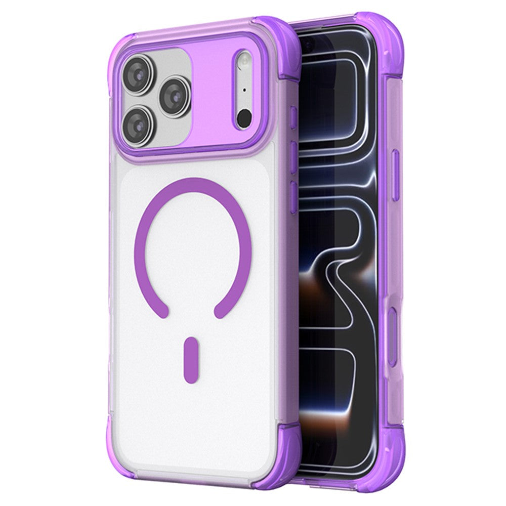 For iPhone 18 Pro / 17 Pro Magnetic Case Skin-touch PC + TPU Airbag Protection Phone Cover