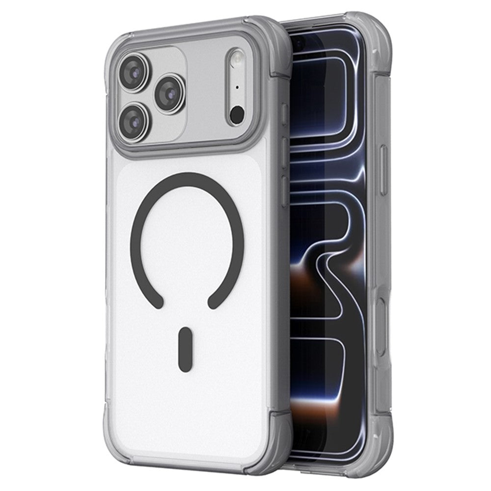 For iPhone 18 Pro Max / 17 Pro Max Magnetic Case Skin-touch PC + TPU Airbag Protection Phone Cover