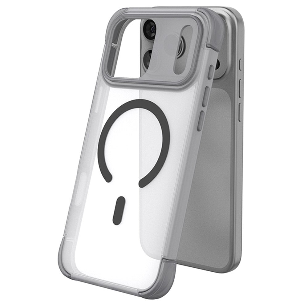 For iPhone 18 Pro Max / 17 Pro Max Magnetic Case Skin-touch PC + TPU Airbag Protection Phone Cover