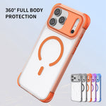 For iPhone 18 Pro Max / 17 Pro Max Magnetic Case Skin-touch PC + TPU Airbag Protection Phone Cover