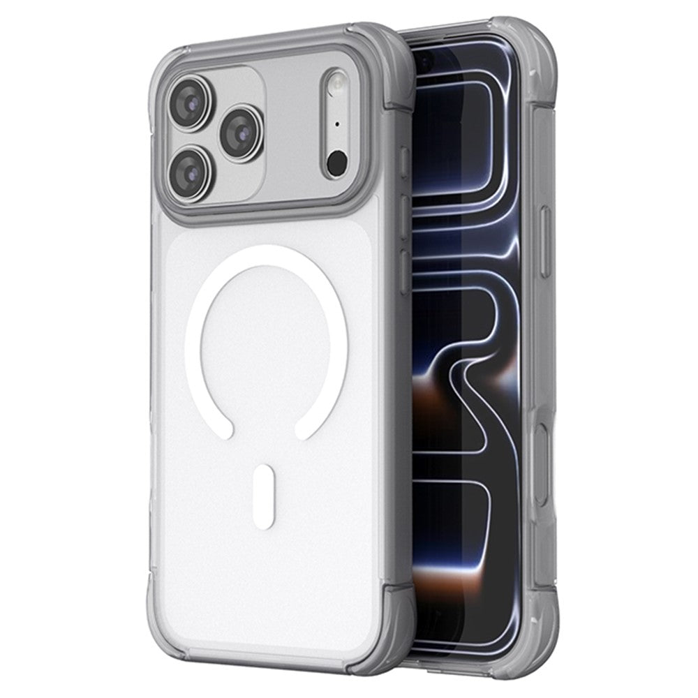 For iPhone 18 Pro Max / 17 Pro Max Magnetic Case Skin-touch PC + TPU Airbag Protection Phone Cover