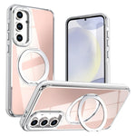 For Samsung Galaxy S26 FE Magnetic Case Chameleon Gradient TPU + Acrylic Phone Cover with 360 Degree Rotating Kickstand