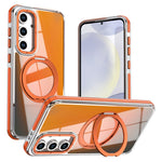 For Samsung Galaxy S26 FE Magnetic Case Chameleon Gradient TPU + Acrylic Phone Cover with 360 Degree Rotating Kickstand