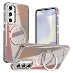 For Samsung Galaxy S26 FE Magnetic Case Chameleon Gradient TPU + Acrylic Phone Cover with 360 Degree Rotating Kickstand