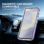 For Samsung Galaxy S26 FE Magnetic Case Chameleon Gradient TPU + Acrylic Phone Cover with 360 Degree Rotating Kickstand