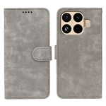 Xiaomi 17T-skal med flip-fodral och randigt texturerat läderfodral