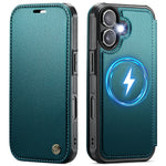 CASEME for iPhone 16 Plus Case  053  Magnetic RFID Blocking Wallet Flip Leather Phone Cover