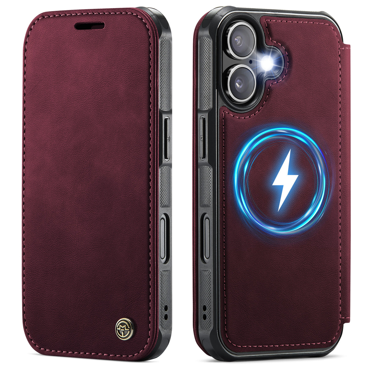 CASEME for iPhone 16 Plus Case  053  Magnetic RFID Blocking Wallet Flip Leather Phone Cover