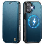 CASEME for iPhone 16 Plus Case  053  Magnetic RFID Blocking Wallet Flip Leather Phone Cover