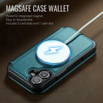 CASEME for iPhone 17 Case  053  Magnetic RFID Blocking Wallet Flip Leather Phone Cover