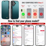 CASEME for iPhone 17 Case  053  Magnetic RFID Blocking Wallet Flip Leather Phone Cover