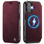 CASEME for iPhone 17 Case  053  Magnetic RFID Blocking Wallet Flip Leather Phone Cover
