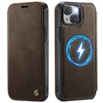 CASEME for iPhone 13 Case  053  Magnetic RFID Blocking Wallet Flip Leather Phone Cover