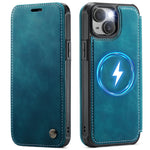 CASEME for iPhone 13 Case  053  Magnetic RFID Blocking Wallet Flip Leather Phone Cover