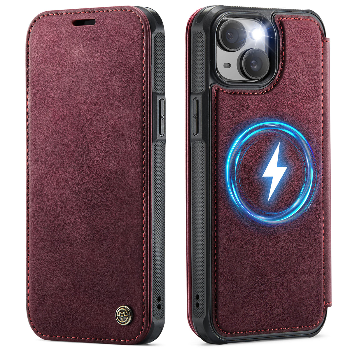 CASEME for iPhone 13 Case  053  Magnetic RFID Blocking Wallet Flip Leather Phone Cover