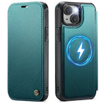CASEME for iPhone 13 Case  053  Magnetic RFID Blocking Wallet Flip Leather Phone Cover