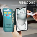 CASEME for iPhone 12 Pro / iPhone 12 Case  053  Magnetic RFID Blocking Wallet Flip Leather Phone Cover