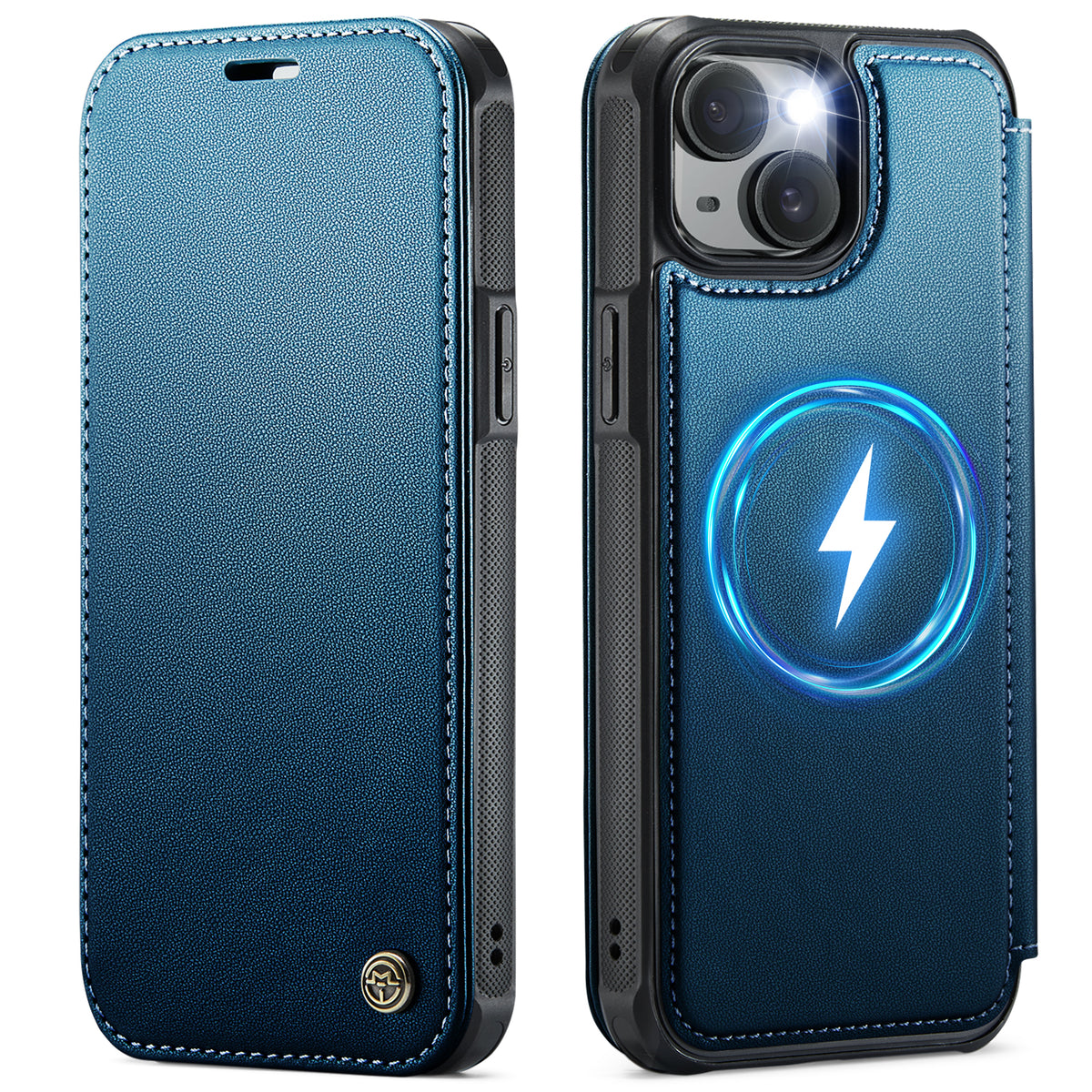 CASEME for iPhone 12 Pro / iPhone 12 Case  053  Magnetic RFID Blocking Wallet Flip Leather Phone Cover