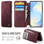 CASEME for Samsung Galaxy S26 Case 053 Magnetic RFID Blocking Wallet Flip Leather Phone Cover