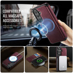CASEME for Samsung Galaxy S26 Case 053 Magnetic RFID Blocking Wallet Flip Leather Phone Cover