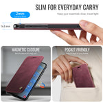 CASEME for Samsung Galaxy S26 Case 053 Magnetic RFID Blocking Wallet Flip Leather Phone Cover