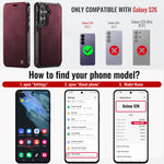 CASEME for Samsung Galaxy S26 Case 053 Magnetic RFID Blocking Wallet Flip Leather Phone Cover