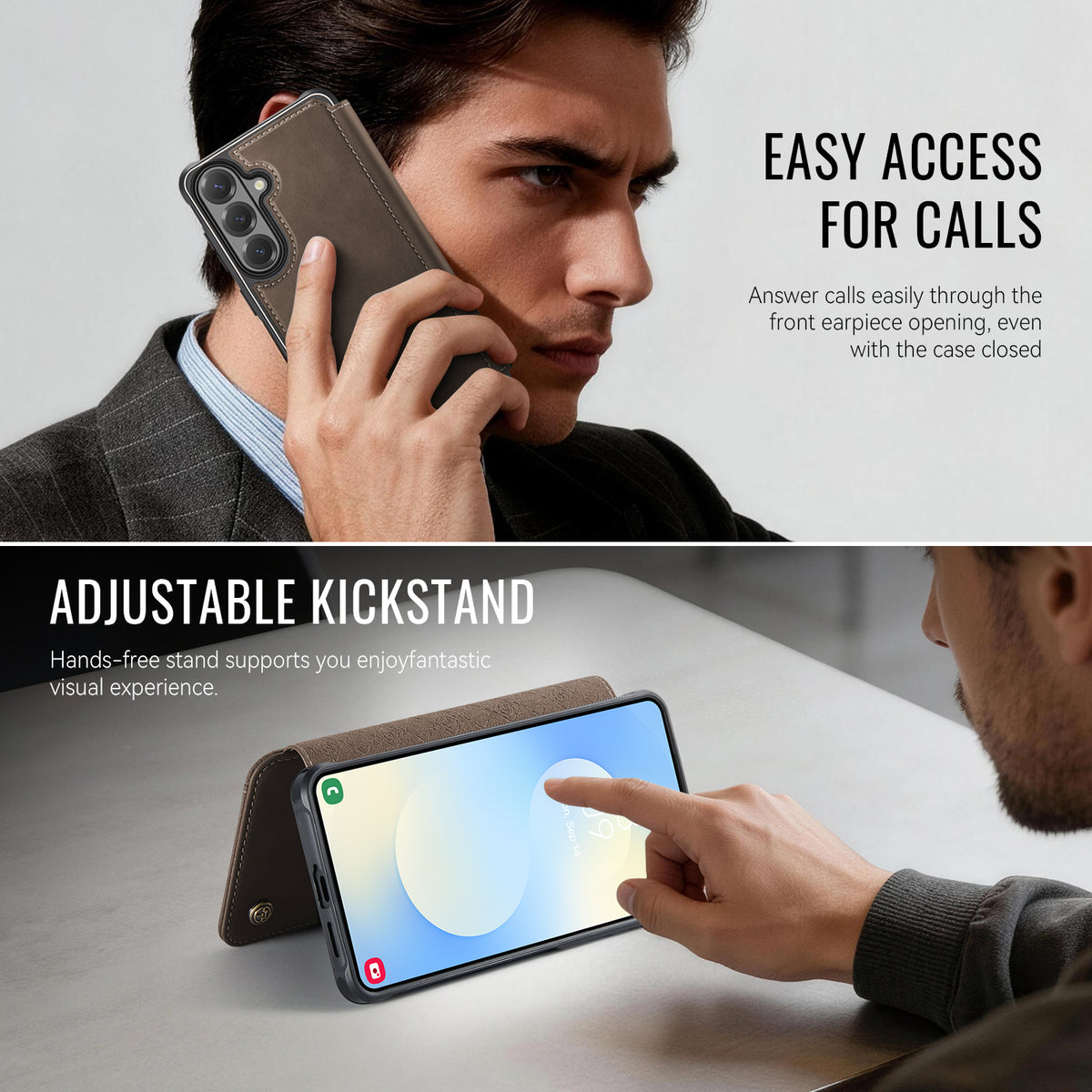 CASEME for Samsung Galaxy S23 Case  053   Magnetic RFID Blocking Wallet Flip Leather Phone Cover