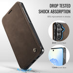 CASEME for Samsung Galaxy S23 Case  053   Magnetic RFID Blocking Wallet Flip Leather Phone Cover