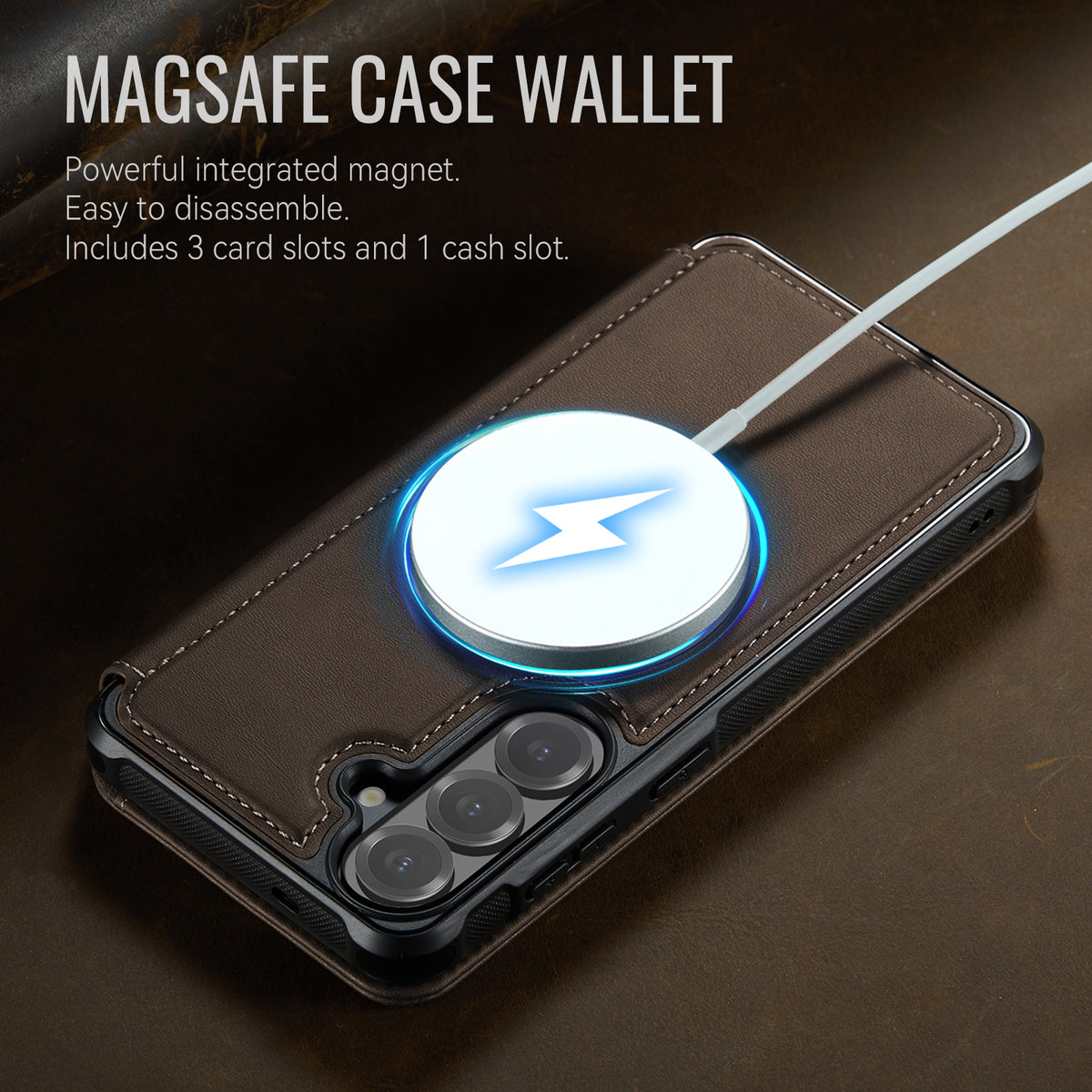 CASEME til Samsung Galaxy S26 FE / S25 FE Cover 053 Magnetisk RFID Blokerende Pung Flip Læder Telefoncover